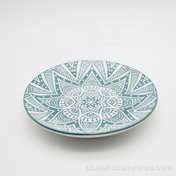 Estilo Ocidental Atacado Porcelana Dinnerware Impressão